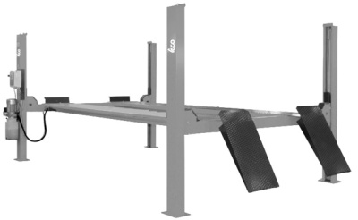 Подъемник четырехстоечный, г/п 4т TECO 4004 B Подъемник четырехстоечный, г/п 4т TECO 4004 B