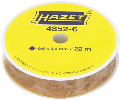 HAZET Струна для срезки стекол квадратного  сечения, длина 22м 4852-6 HAZET Струна для срезки стекол квадратного  сечения, длина 22м 4852-6