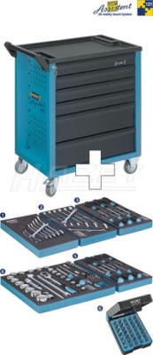 Тележка инструментальная Hazet 177-6/121 с набором инструмента Тележка инструментальная Hazet 177-6/121 с набором инструмента